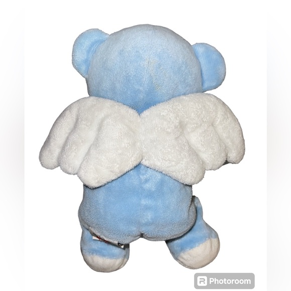 TY PLUFFIES BLUE ANGEL BEAR TYLUX STUFFED PLUSH LOVEY 2011 - Picture 3 of 5